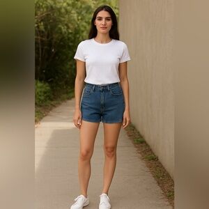 Vintage Blue Denim Women's RL Shorts